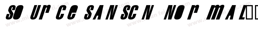 sourcesanscn normal字体转换